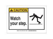 BRADY 83931 Safety Sign Label 3 1 2 In. H 5 In. W