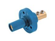 HUBBELL HBL15FRBL Single Pole Connector Receptacle Blue
