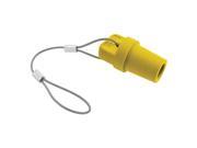 HUBBELL HBLMCAPY Single Pole Connector Male Yellow