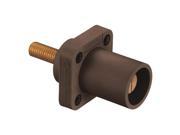 HUBBELL HBLMRSBN Single Pole Connector Receptacle Brown