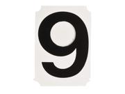 BRADY Number Label 6 Black 2 Character Height 10 PK 8210 6