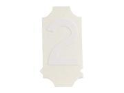 BRADY Number Label 2 White 1 Character Height 10 PK 5040 2