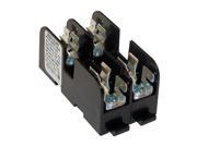 2 Pole Industrial Fuse Block AC 480VAC DC 480VDC 0 to 30A Series AG