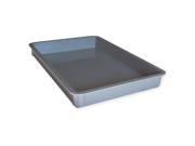 MOLDED FIBERGLASS 8700085136 Stacking Container HD L 25 3 4 D 3 Gray