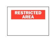 Brady Restricted Area Sign Blank 7x10 25368