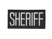 HEROS PRIDE 5700 Embroidered Patch Sheriff White on Black