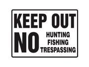 Keep Out Sign Accuform Signs MADM552VP 10 Hx14 W