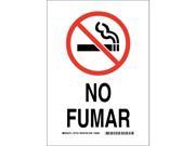 Brady No Smoking Sign No Fumar 14x10 38955