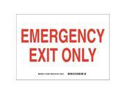Emergency Exit Sign Brady SV403E 14 Hx10 W