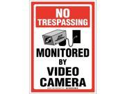 BRADY 103847 No Trespassing Sign 14x10 English
