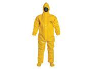 Coverall with Elastic Cuff Lime Yellow 4XL Tychem® BR