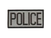 HEROS PRIDE 10300 Embrdrd Patch Police Blck on Ref Grey