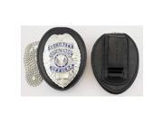 HEROS PRIDE 9150T 0001 Badge Holder Universal Black Leather