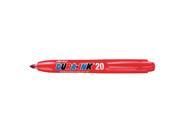 DURA INK Permanent Industrial Marker with Bullet Tip Size Red 96576