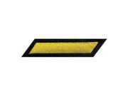 HEROS PRIDE 5371 Embrdrd Patch Hashmark Md Gold Black Flt