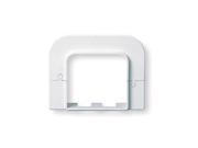 Flat Wall Escutcheon 4 1 4 In. L White