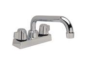 Zurn Industries Rigid Utility Sink Faucet Chrome Plated 2 Holes JP2620 DF1
