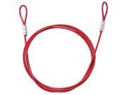 BRADY 131066 Lockout Cable 8ft Red Plstc Coated Steel
