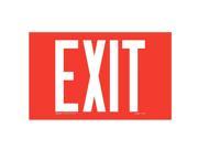 ADDLIGHT 8.02R Exit Sign 9 1 4x12in Red Ylw Surf
