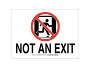Exit Sign Brady 122617 10 Hx14 W
