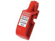 BRADY 873367 Circuit Breaker Lockout Red Clamp On
