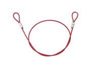 BRADY 131064 Lockout Cable 4ft Red Plstc Coated Steel