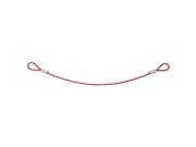 BRADY 131063 Lockout Cable 2ft Red Plstc Coated Steel