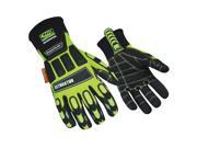 Glove Impact Resistant Kevloc M HiVis Pr