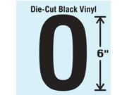 Stranco Inc Die Cut Letter Label O Black 1 EA DBV SINGLE 6 O