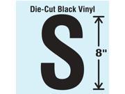 Stranco Inc Die Cut Letter Label S Black 1 EA DBV SINGLE 8 S
