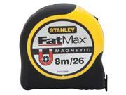 Stanley 25 ft. Steel SAE Magnetic Tip Tape Measure Yellow FMHT33866