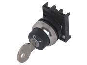 EATON M22M WS Selector Switch 22mm Keyed Black