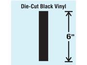 Stranco Inc Die Cut Letter Label I Black 1 EA DBV SINGLE 6 I