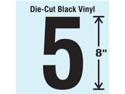 STRANCO INC DBV SINGLE 8 5 Die Cut Number Label 5