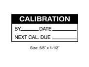 STRANCO INC TC 10927 Calibration Label 1 1 2inWx5 8inH PK350