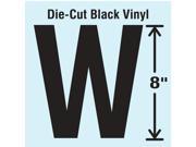 Stranco Inc Die Cut Letter Label W Black 1 EA DBV SINGLE 8 W