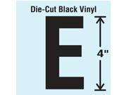 Stranco Inc Die Cut Letter Label E Black 10 PK DBV 4 E 10