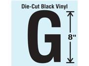 Stranco Inc Die Cut Letter Label G Black 1 EA DBV SINGLE 8 G