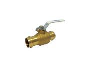 Milwaukee Valve Brass Ball Valve Inline 3 4 UPBA 480B 34