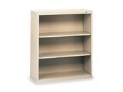 Welded Steel Bookcase H 40 2 Shelf Putty