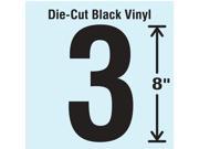 STRANCO INC DBV SINGLE 8 3 Die Cut Number Label 3