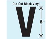 Stranco Inc Die Cut Letter Label V Black 1 EA DBV SINGLE 6 V