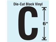 STRANCO INC Letter Label C Black 1 EA DBV SINGLE 6 C