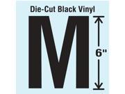 Stranco Inc Die Cut Letter Label M Black 1 EA DBV SINGLE 6 M