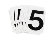 Brady Number Label 5 Black 2 Character Height 10 PK 8210 5