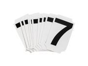 Brady Number Label 7 Black 2 Character Height 10 PK 8210 7