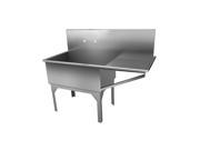 JUST MANUFACTURING MN 62L 2 Government Type Scullery Sink 27 In. W G9832155