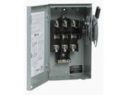Safety Switch 3R NEMA Enclosure Type 60 Amps AC 15 HP @ 240VAC HP