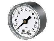 ASHCROFT 1005PH Gauge Pressure 0 to 60 psi Back
