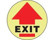Exit Floor Sign Accuform Signs MFSG1717